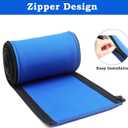 2 Pari Pool Handrail Cover - Slip Resistant Zippered Hand Grip Rail Cover, Safety Rail Grip Sleeve for Inground Swimming Pool Hand Railing Cover(4 feet, Royal Blue)