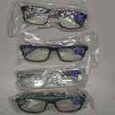 DONGDI Blue Light Blocking Reading Glasses 4 Pack Computer Readers for Women Men,Anti Glare UV Ray Filter Eyeglasses (4mix colors, 2.50)