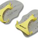 Sporti Hand Paddles for Swimming - Lightweight Swimming Paddles, Adjustable Silicone Straps (Small, Grey)