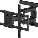 Monoprice Essential Full Motion TV Wall Mount Bracket Low Profile for 37" to 80" TVs up to 99lbs, Max VESA 600x400
