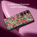 Bemal for Samsung Galaxy S24 Plus Wallet Case with Card Holder, Fashion Printed, RFID Blocking, PU Leather Kickstand, Magnetic Closure, Shockproof Phone Cover for Women Men, Flower Garden