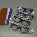 Progressive Multifocal Reading Glasses Blue Light Blocking Spring Hinge Readers Pattern Print Eyeglasses for Women