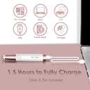 gurelax Eyebrow Trimmer for Women,Electric Eyebrow Hair Remover, Painless Brow Razor Shaper with LED Light, USB Rechargeable, Eye Brow and Face Epilator for Ladies(White)