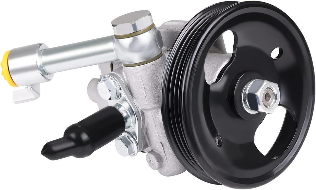 WMPHE Power Steering Pump with Pulley Compatible with Nissan Maxima V6 3.5L 2004 2005 2006 2007 2008, Nissan Alitima V6 3.5L 2002 to 2006, Nissan Quest V6 3.5L 2004 to 2009, 21-5407, 49110-7Y000