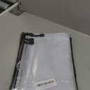 Smarpau A5 Mesh Zipper Pouch, 24 Pack 9.5" x 7.1" Plastic Zipper Pouches for Organizing, Multipurpose Waterproof Zip Bags for Travel Office Home Storage, Black