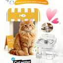 ODSD Cat Water Fountain, App Monitoring Wastewater Separation & No Filter Cotton, Pet Water Fountain with 101oz/3L Large Capacity Tank, Wireless Automatic Water Dispenser for Cats Indoor, 2.4G Wi-Fi