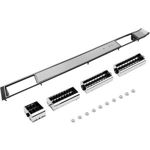 Center Dash A/C Air Vent Trim Plate Brushed, Compatible with 1981-1991 Chevy GMC C/K Silverado Suburban Blazer Jimmy Truck, Grille Cover Panel Molding Kit, Replaces# DP7898RNH, 3979751