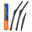 26"+18"+16" Windshield Wiper Blades for Toyota Prius 2010-2015 3-Pack