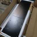 Modern Black 6 Drawer Dresser - Simply Chest of Drawers for Bedroom, Closet, Living Room, Hallway, Entryway, Wood Storage Double Dresser with Smooth Metal Rails - Black