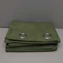 KOUFALL Dark Olive Green Curtains for Living Room 84 Inches Long,Sheer Grommet Linen Vintage Boho Curtains for Bedroom 2 Panels Set,Moss