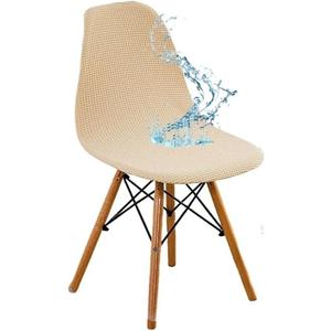 Chair Cover Stretch Dining Adjustable Slipcover Furniture Protector Hotel Home(Cream)