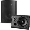 6.5 Inch Outdoor Speakers Waterproof Wired 400W Wall Mount Speakers Passive, Suitable use for Indoor, Patio,Covered Deck,Porch,Pool Side (Black)