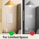 MOES Smart Double Light Switches, WiFi 2 Gang Single Pole Switch, No Netural Wire No Hub Required, 2.4GHz Switch Combo Compatible with Alexa Google Assistant