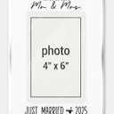 Wedding 2025 Picture Frame Gifts for Couples, Mr and Mrs Gifts, 8x5.7 inches