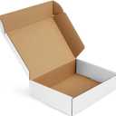 Shipping-Boxes-12x9x3 Inches: 22 Pack-Cardboard-Boxes-for-Packaging, White-Shipping-Boxes-for-Packing-Small-Business, Corrugated Box Mailers for Book Shoes Gift Mailing