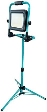 Red Rock 6000-3000 Lumen Led Battery Operated Worklight, Compatible with Makita Batteries, 9.5" Aluminum Housing, Fully Assembled, 38" Tool-Free Tripod Stand, Construction Site, Garage, Camping.