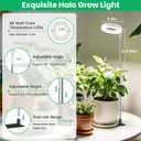 Aokrean Grow Lights for Indoor Plants,Full Spectrum Plant Lights for Indoor Growing with 3/9/12H Timer, 3 Color Modes, 10 Brightness, 6.5"-26" Height Adjustable Small Grow Light, 2 Pack(3.4in)