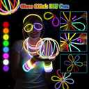 LovesTown 260PCS Glow in the Dark Party Supplies for Kids Adults, Light up Party Favors with LED Glasses Glow Sticks Bulk Finger Lights Light up Rings for Goodie Bags Fillers Raves Accessories