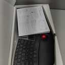 Nulea RT07 Wireless Ergonomic Trackball Keyboard - Bluetooth and 2.4G USB Connectivity, Natural Typing, Wrist Rest,Split Keyboard, USB-C Rechargeable,Compatible with Mac/Windows