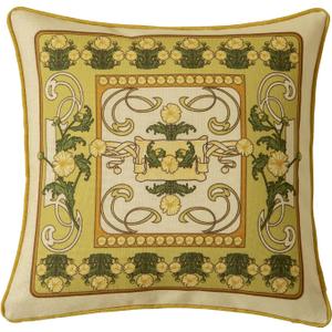 Floral Throw Pillow Covers, Olive Green Pillow Covers Euro Shams Decorative Accent Pillow 18x18 for Bed Couch Grandmillennial Home Decor, Green Daisy