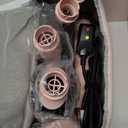 MESCOMB 5 in 1 Hot Air Styler Wrap - High-Speed Hair Dryer, Volumizing Brush with Auto Curlers, Fast Drying & Frizz-Free Styling Straightening, No Heat Damage, Includes Travel Bag, Gift for Women (Pink)