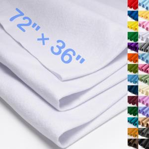 XSEINO Ice White Large Felt Fabric 72" X 36 "(2 Square Yards), 1.4 mm Thick Soft Felt Fabric Sheet for Crafts, White Series Colors Soft Nonwoven Fabric, Fit for Decoration, Sewing, DIY Crafts