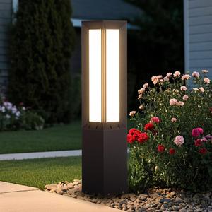 MVBT Landscape Path Light Hard Wired, 31.5" Outdoor Pathway Lights AC100-240V, Waterproof Bollard Driveway Lamp, Modern 3000K Standing Lighting Patio Lawn Tall Garden Lantern for Commercial Walkway, 31.5 Inches Height