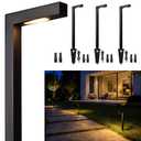 Gardenreet Solid Brass Low Voltage L-Shaped Path Light, Black, Wired,1Pack