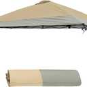 13x13 Canopy Replacement Top Cover,Single Tier Waterproof Instant Canopy Vented TopSilver Coated Oxford Pop Up Canopy Replacement Cover for Garden Camping(Top Only,396 * 396cm
