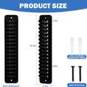 2pcs Hat Organizer for Baseball Caps Hold Up to 32 Hats, Self-Adhesive Caps Organizer Storage Rack for Wall Display Hanger for Door Closet and Bedroom (Black)