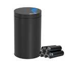 kaylowe Motion Sensor Bathroom Trash Can with Lid 4 Gallon Stainless Steel Garbage Cans Automatic Touchless Garbage Bin for Kitchen, Bedroom, Office, Living Room, Black