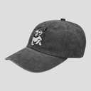 Embroidered Funny Dog Cat Vintage Baseball Cap for Men Women, Adjustable Pet Lover Hat Gifts (Gray)