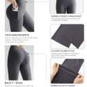 RUNNING GIRL Womens Ribbed V Crossover High Waist Yoga Pants Flare Leggings for Women with Side Pockets (XL)