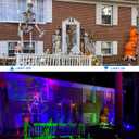 8 Pack 50W Black Light, LED Blacklight Flood Light with US Plug and Switch, Black Lights for Glow Party,Halloween,Body Painting,Birthday Party,Fluorescent Painting and Fluorescent Tapestry
