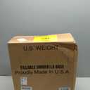 US Weight Durable Fillable Umbrella Base Designed to be Used with a Patio Table (Black)