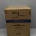 FOCUSLINE 300pack 16 oz Clear Plastic Cups Disposable, Plastic Clear Cups disposable, DrinkIng Cup for Water, Juice, Soda, Ice Coffee