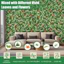 Greenery Wall Panels, 20"x20" 16PCS UV Protected Fake Grass Backdrop Privacy Fence Screen, Artificial Hedges for Outdoors Indoors Green Decor