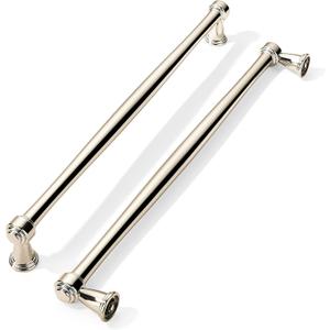 khtumeware 6 Pack Polished Nickel Cabinet Pulls 10 Inch(256mm) Hole Centers Cabinet Pulls Kitchen Cabinet Hardware for Cupboard Drawer Handles Dresser Pulls