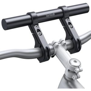 Lamicall Bike Handlebar Extender - 7.9" Long Aluminum Alloy Handlebar Extension with Two Mounting Clamp Bracket, for Bicycle and Motorcycle Handlebars with Diameter of 0.875" to 1.34"