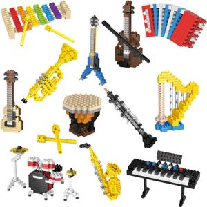 FUN LITTLE TOYS Mini Building Blocks for Goodie Bag Stuffers, Kids Building Toys, prizes for Kids Classroom Toy Building Sets, Party Favors 12 Boxes Christmas Stocking Stuffers