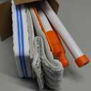 Magic Sponge Eraser Mop, 56" Handle with Flexible 15" Flat Head,2 Microfiber Pad and 3 Magic Sponge Eraser Pads (Mop Set,15" Mop-Head)