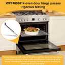 WP74008014 Complete Range Wall Mount Oven Door Hinge OEM Built-in Oven Door Hinge Compatible with Amana, Jenn Air, Kenmore, Magic Chef, Maytag and Whirlpool Ovens