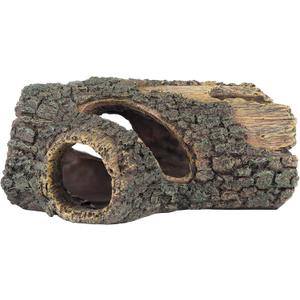 Uniclife Aquarium Large Betta Log Resin Hollow Tree Trunk Decor Artificial Wood Fish House Cave Bark Ornament with Hideout Holes for Shrimp Small Cichlid Lizard and Turtle in 10-70 Gallon Fish Tank