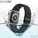 Solace Bands Lightweight Perma Watch Band - Universal Fit for Apple Watch Bands for Women & Men, iWatch Bands for 38mm 40mm 41mm 42mm 44mm 45mm 49mm Ultra, SE, Series 11 10 9 8 7 6 5-1 (Matte Solid)