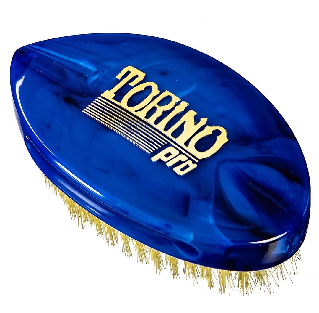 Torino Pro Curve Wave brush #231 - Curved Medium Shower Brush - Extra long bristles - great for laying down waves