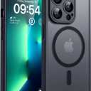4 x TOCOL for iPhone 13 Pro Max Case, Full Camera Protection, Drop Protection, Compatible with Magsafe, Matte Phone Case for iPhone 13 Pro Max 6.7 inch (Matte Black)