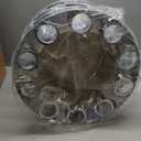 Youxmoto Chrome ABS 33 mm Thread-On Dome Axle Cover Combo Kit, 2 Front and 4 Rear with Removable Hub Caps and Lug Nut Covers for Semi Truck