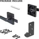 Double Sided Gate Latch,Heavy Duty Swinging Door Latch,Self Locking Gate Latch Two Sided Gate Door Latch for Wooden Fence Double Sided Gate Latch for Outdoor Fence, Pool,Backyard and Garden