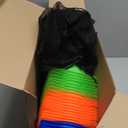 Leelosp 48 Pack 7" or 9" Plastic Traffic Cones Agility Field Marker Soccer/Safety/Sports/Training Cones for Skating Basketball Football Practice Drills Themed Party Decorations