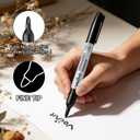 VOKART Permanent Markers Bulk, 150 Pack Black Permanent Markers, Thin Fine Point Tip for Office & Moving Supplies, Quick-Dry & Waterproof Ink Marker Pens for Moving Boxes, Labeling & Industrial Use